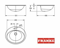 FRANKE RONDO LAVABO SEMIESFERICO INOX